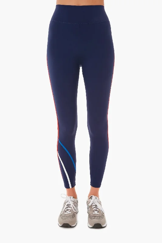 Navy Stripe Pine Legging