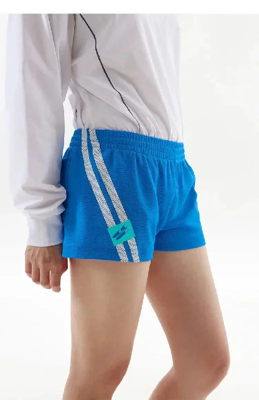 Oblique Contrast Sports Shorts