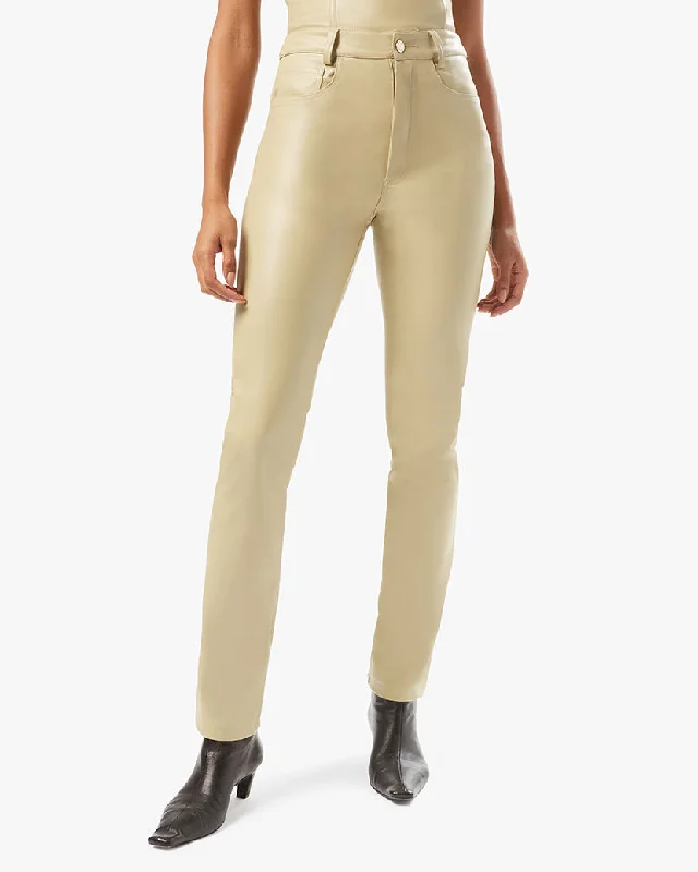 Vegan Leather Kick Flare Pant