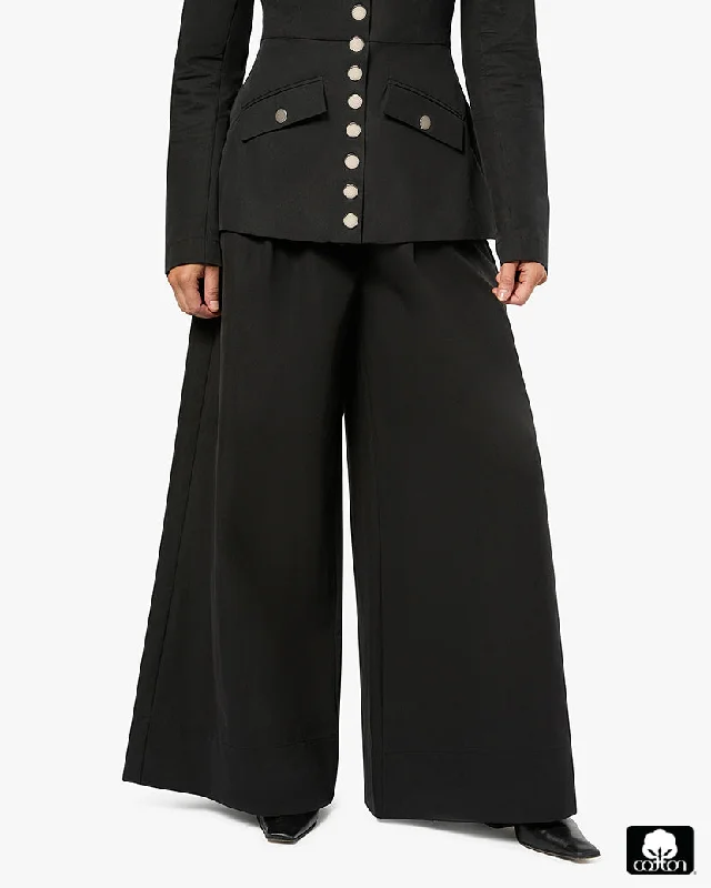 Wide Leg Pleated Trouser