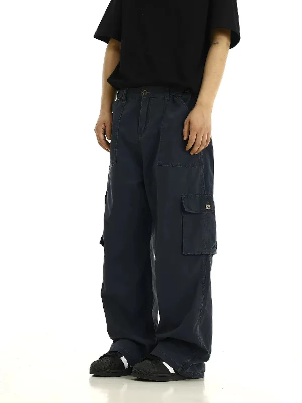 Workwear Buttoned Cargo Style Jeans