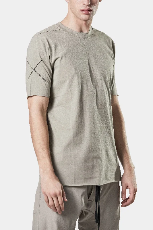 Scar stitch t-shirt, Beige