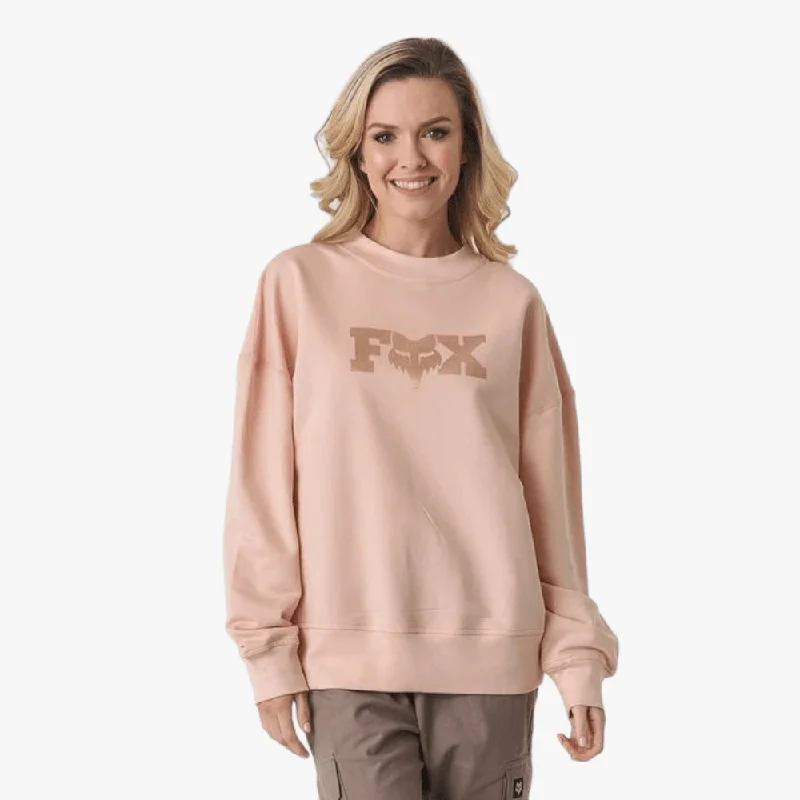 Fox Womens Exit Crew Sweater Creamy Pink