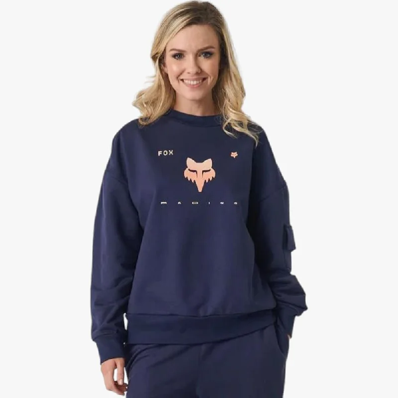 Fox Womens Rkane Crew Sweater Navy