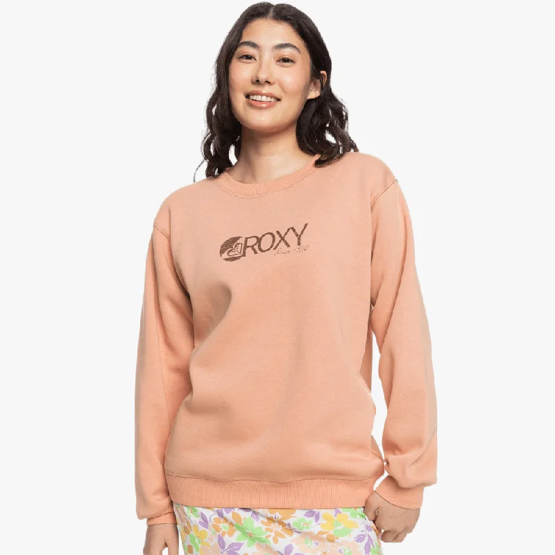 Roxy Womens Surf Stoked Brushed B Sweater Cafe Creme