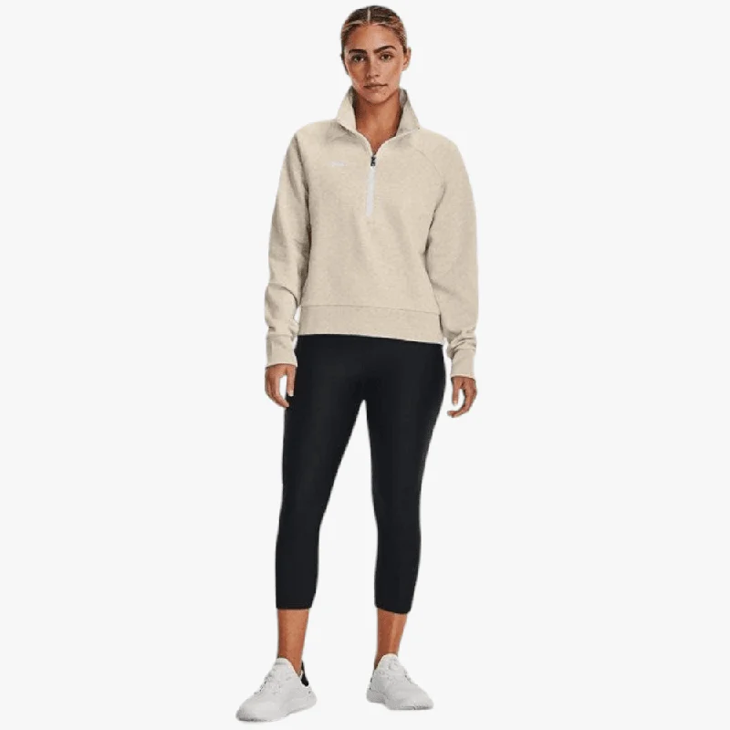 Under Armour Womens Rival Fleece Hz Sweater Oatmeal 784