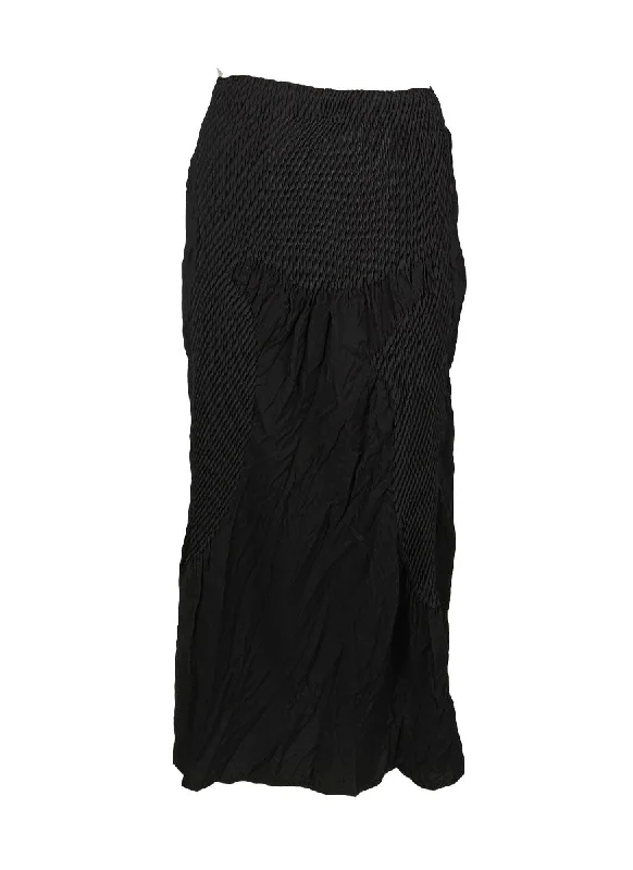 6240031 High Waist Pleated Skirt *Black *Preorder