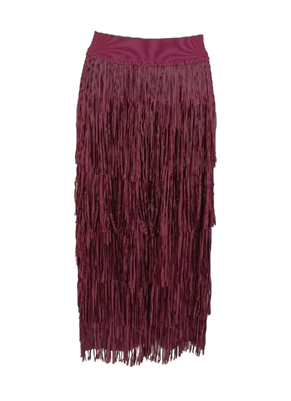 9240014 Retro Tassel Pleated Skirt *Preorder