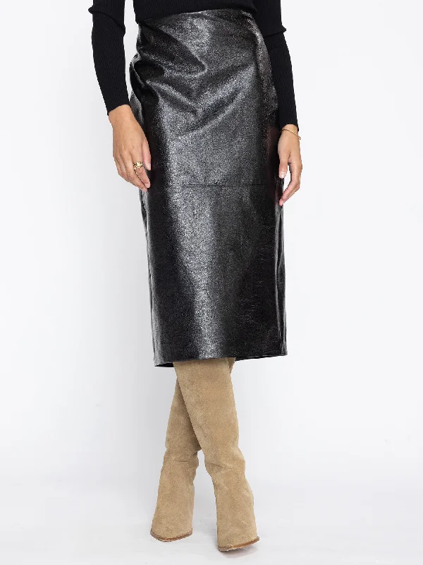 The Irene Vegan Leather Skirt