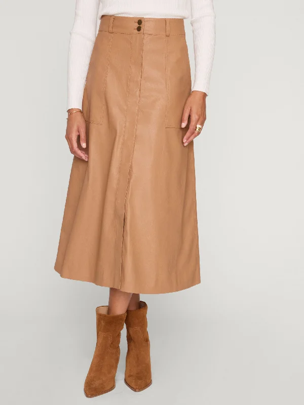 The Mica Vegan Leather Skirt