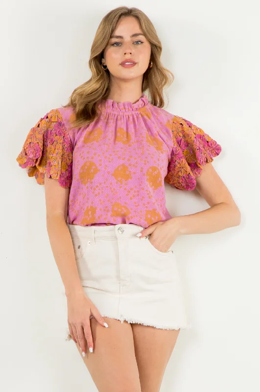 Cali Handmade Embellished Sleeve Top - Final Sale 30% off in cart