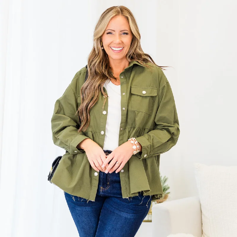 Cozier Now Jacket, Olive