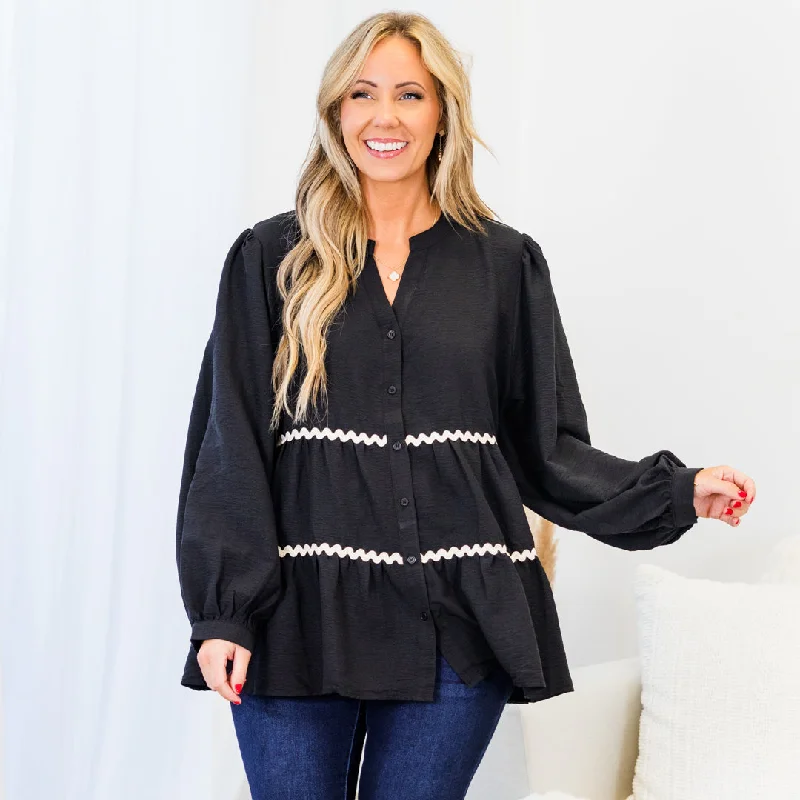 Honeycrisp Top, Black