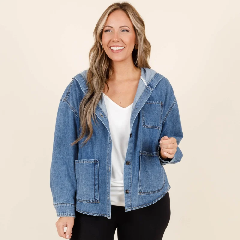 Shades Of You Jacket, Medium Wash